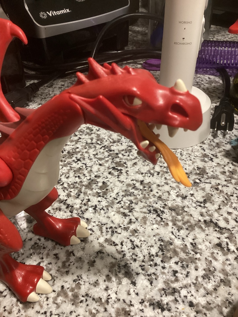 Playmobil 5912  Red Dragon Figure, Medieval Fire Animal, Loose